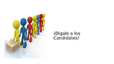 Digale a los Candidates Spanish commands activity power point