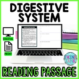 Digestive System DIGITAL Reading Passage and Questions - S