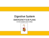 Digestive System Emergency Sub Plans for Middle and High School