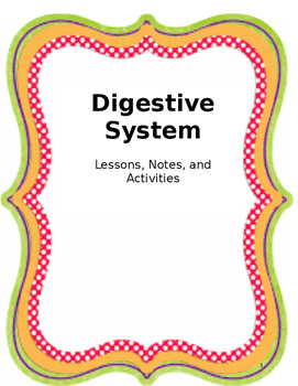 Preview of Digestive System Interactive Lessons