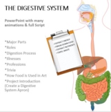 Digestive System Lesson- PowerPoint with Animation & Script
