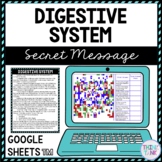 Digestive System Secret Message Activity for Google Sheets™