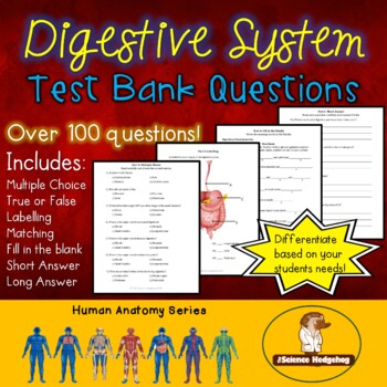 Preview of Digestive System Test Questions