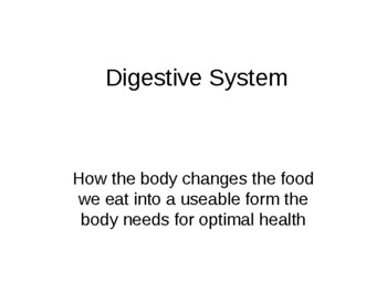 Preview of Digestive Unit--Text