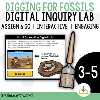 Preview of Digging for Fossils Digital Excavation Lab for Fossil Evidence