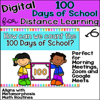 Preview of Digital 100 Days of School for Distance Learning | Google Slides |