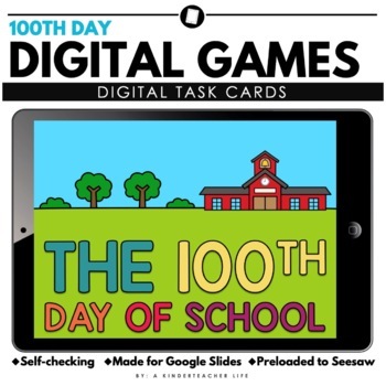 Preview of Digital 100th Day of School Activities and Games