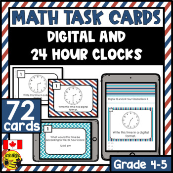 Analog Clock Cards Teaching Resources | Teachers Pay Teachers