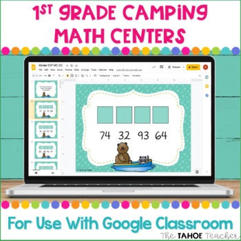 Preview of Digital 1st Grade Camping Math Centers for Use With Google Classroom™