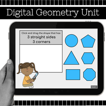 Preview of Digital 1st Grade Geometry: Shapes and their Attributes (Google Slides)