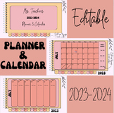Digital 2023-2024 Planner & Calendar | EDITABLE