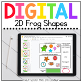 Digital 2D Frog Shapes | Digital Shapes Activity