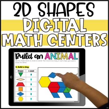 Preview of Digital 2D Shapes Activities and Tangrams - Google Slides