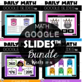 Digital 2nd Grade  Math Morning Work for Google Classroom™