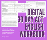 Digital 30 Day English ACT Prep Workbook - Google Forms 