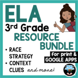 ELA Reading Comprehension & RACE Strategy Writing Bundle f