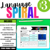 3rd Grade ELA Spiral Review DIGITAL | Year of Daily Gramma