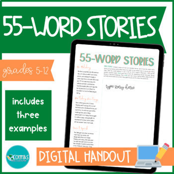 Preview of Digital 55-Word Story Activity