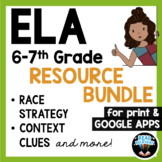 ELA Reading Comprehension & RACE Strategy Writing Bundle f