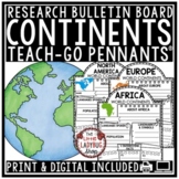 7 Continents Worksheets Activities Research Report Templat