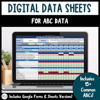Preview of Digital ABC Data Sheet for ABA Therapy (Google Forms™ + Google Sheets™)