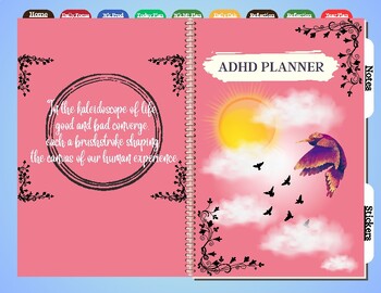 Preview of Digital ADHD Planner Yearly