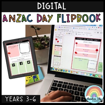 Preview of Digital ANZAC Day Flipbook (Distance Learning Grades 3 - 6)