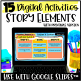 Digital Activities - Story Elements Reading Activities wit