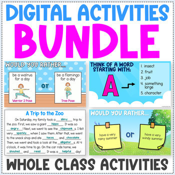 Preview of Digital Activities and Games Bundle - Fun Friday - After State Testing Activity