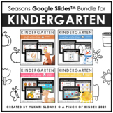 Digital Activities for Kindergarten - Season Slides BUNDLE