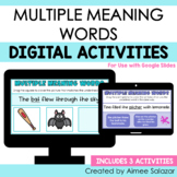 Digital Activities for Multiple Meaning Words (Google Slides)