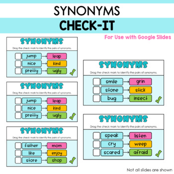 Teach Synonyms: Fun Activities with 150 synonyms and 600 examples.