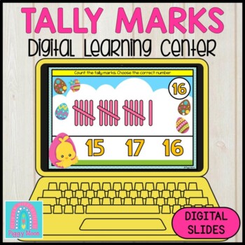 Preview of Digital Activity : Digital Game : MATH : Easter Tally Marks to 20