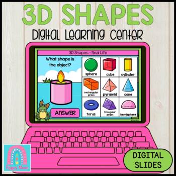 Preview of Digital Activity : Digital Game : MATH : Frog Pond 3D Shapes (Real Life)