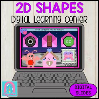 Preview of Digital Activity : Digital Game : MATH : Valentine's 2D Shapes (Real Life)