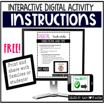 Preview of Instructions for Digital Interactive PDFs