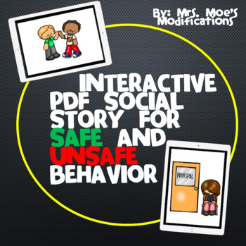 Preview of Safe and Unsafe Behavior Activity-Interactive PDF