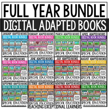 Preview of Digital Monthly Adapted Books Bundle