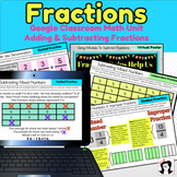 Digital Adding and Subtracting Fractions Google Slides