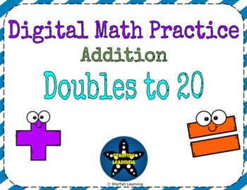 Preview of Digital Addition - Doubles to 20