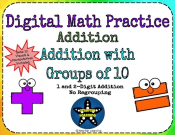 Preview of Digital Addition - Groups of 10