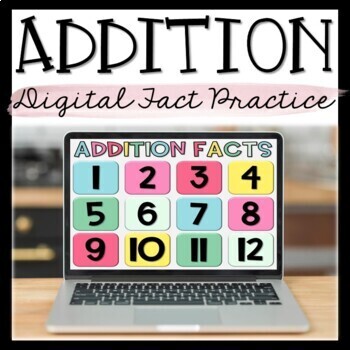 Preview of Digital Addition Practice or RTI Intervention