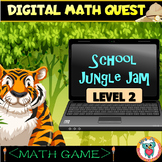 Digital Addition & Subtraction Math Quest Game Level 2 - E