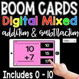 Digital Addition and Subtraction Mixed 0 - 10 | Boom Cards™
