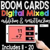 Digital Addition and Subtraction Mixed 11 - 20 | Boom Cards™
