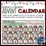 Digital Advent Calendar | Christmas Countdown | EDITABLE |