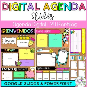 Preview of Digital Agenda Slides in Google Slides & PowerPoint | Agenda Digital