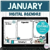 Digital Agendas for January | Google Slides Templates | Da