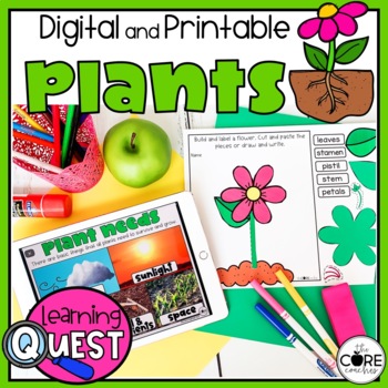 Digital All About Plants Activities | Plant Parts and Life Cycle Activities
