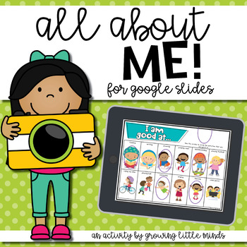 Preview of Digital All About Me Book for Google Slides